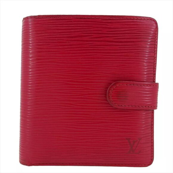 LOUIS VUITTON Bi -fold Wallet Epi Leather Authentic USED T20450 - Picture 1 of 10